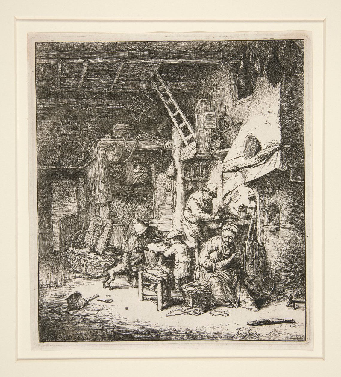 Rodina od Adriaen van Ostade