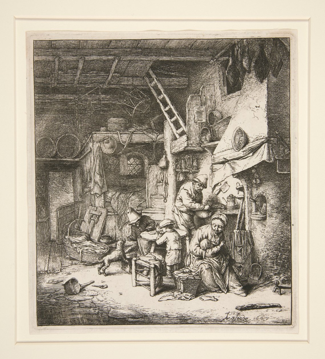 Rodina od Adriaen van Ostade