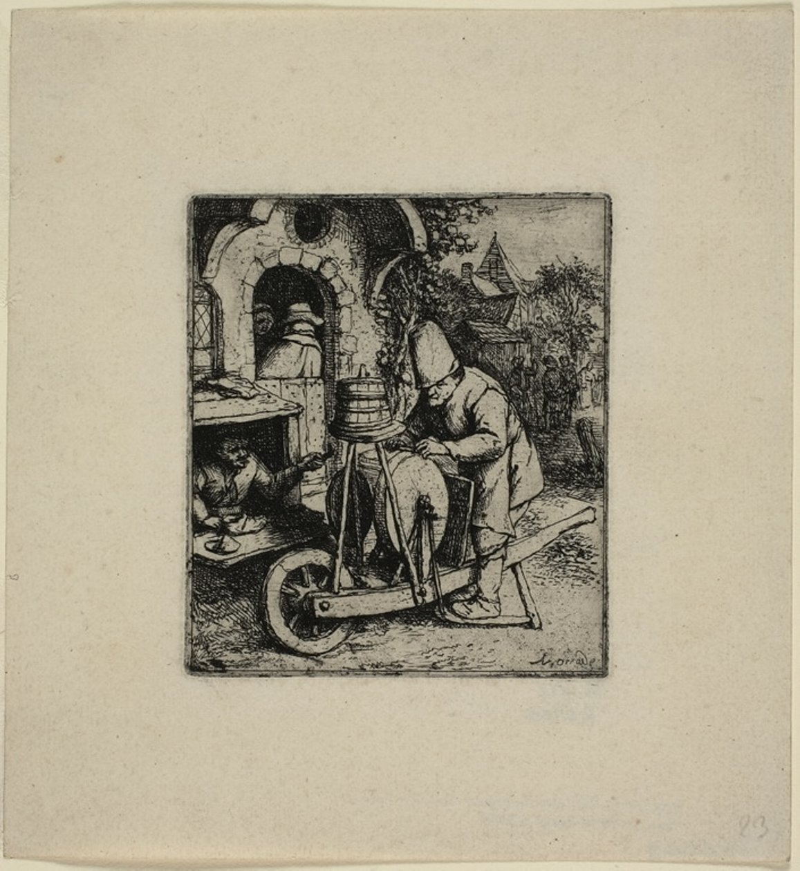 Bruska na nože od Adriaen van Ostade