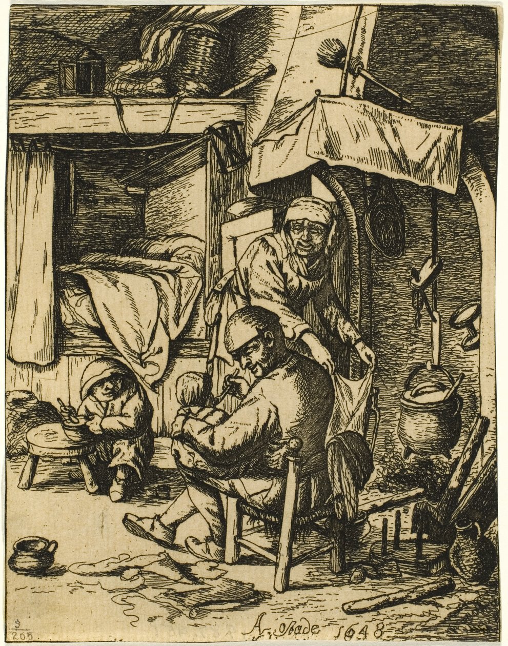 Pater Familias od Adriaen van Ostade