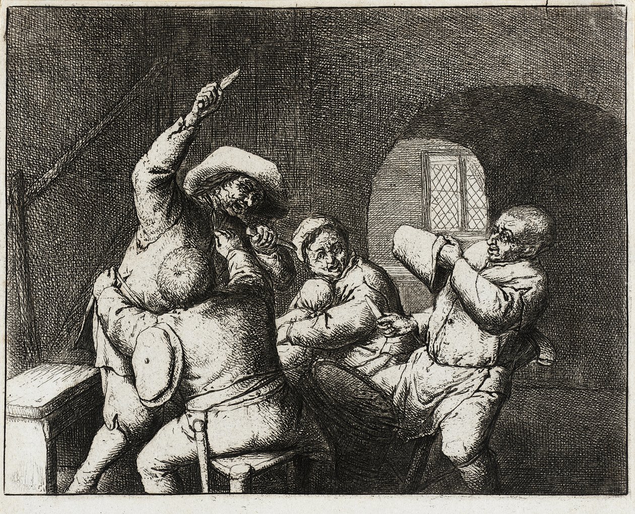 Hádka rolníků od Adriaen van Ostade