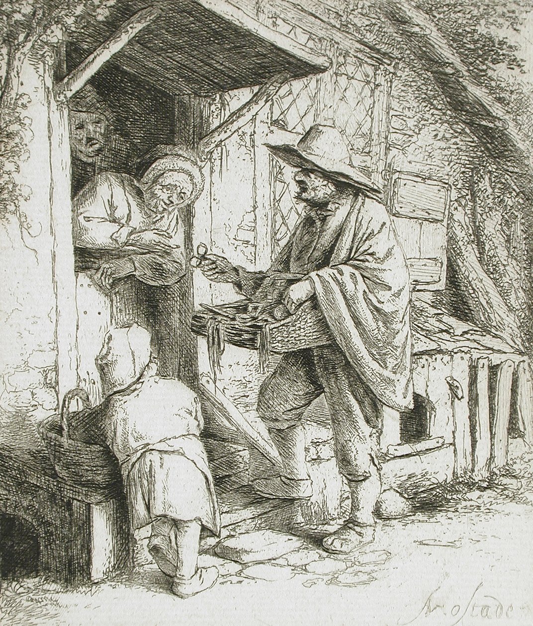 Prodejce brýlí od Adriaen van Ostade