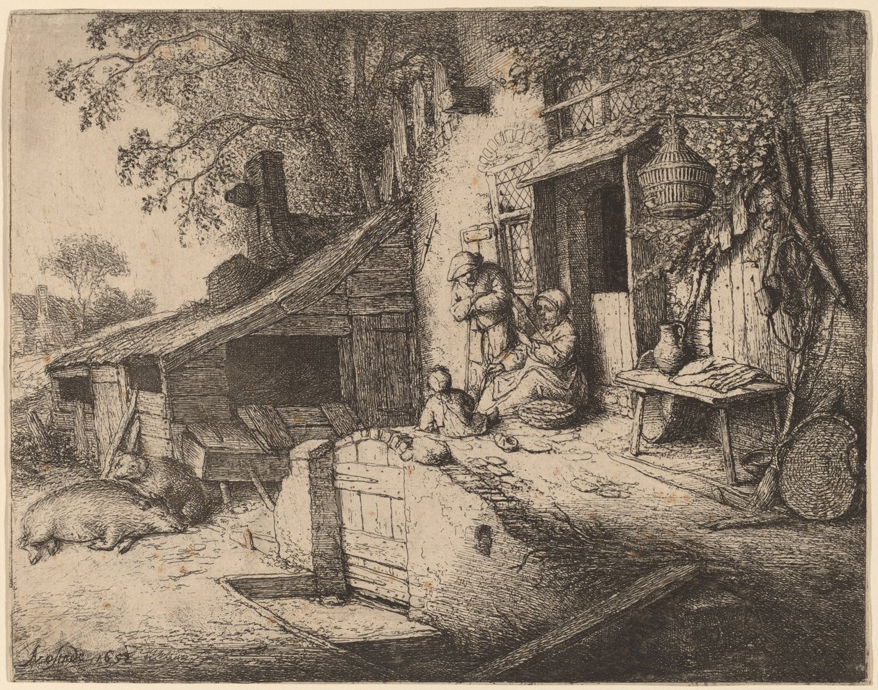 Spinner od Adriaen van Ostade