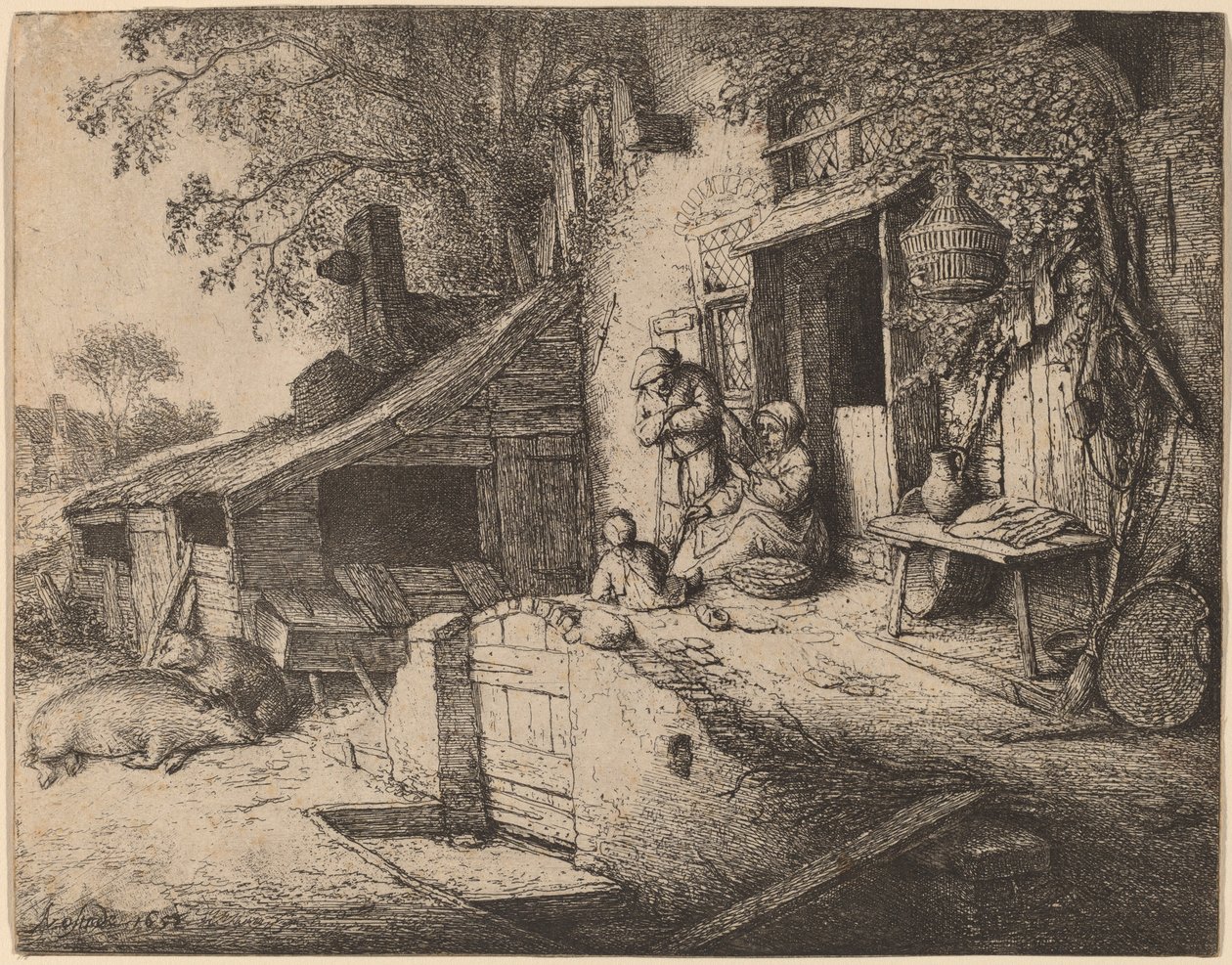 Spinner od Adriaen van Ostade