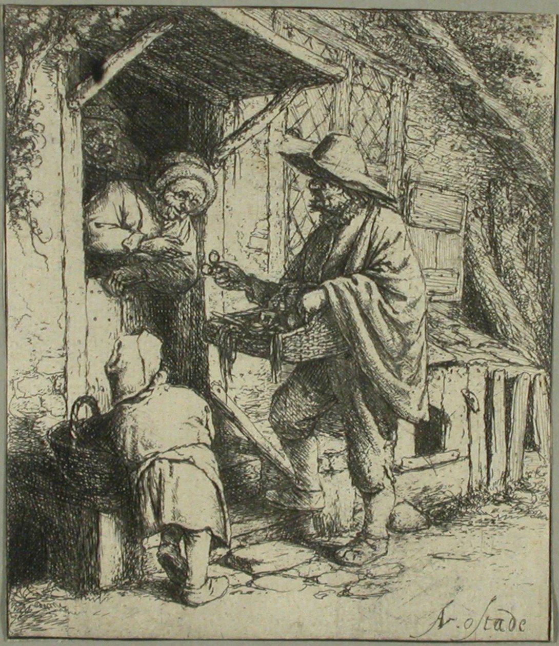 Prodejce brýlí od Adriaen van Ostade