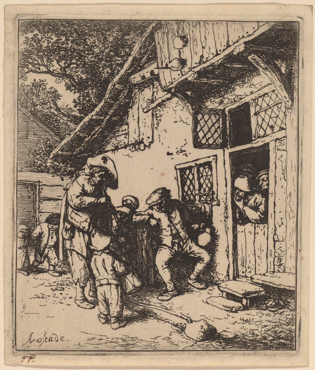 Potulní hudebníci od Adriaen van Ostade