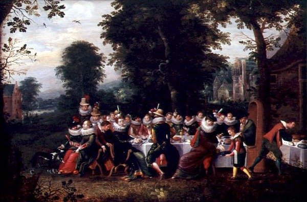 Fete Champetre (olej na panelu od Adriaen van Stalbemt