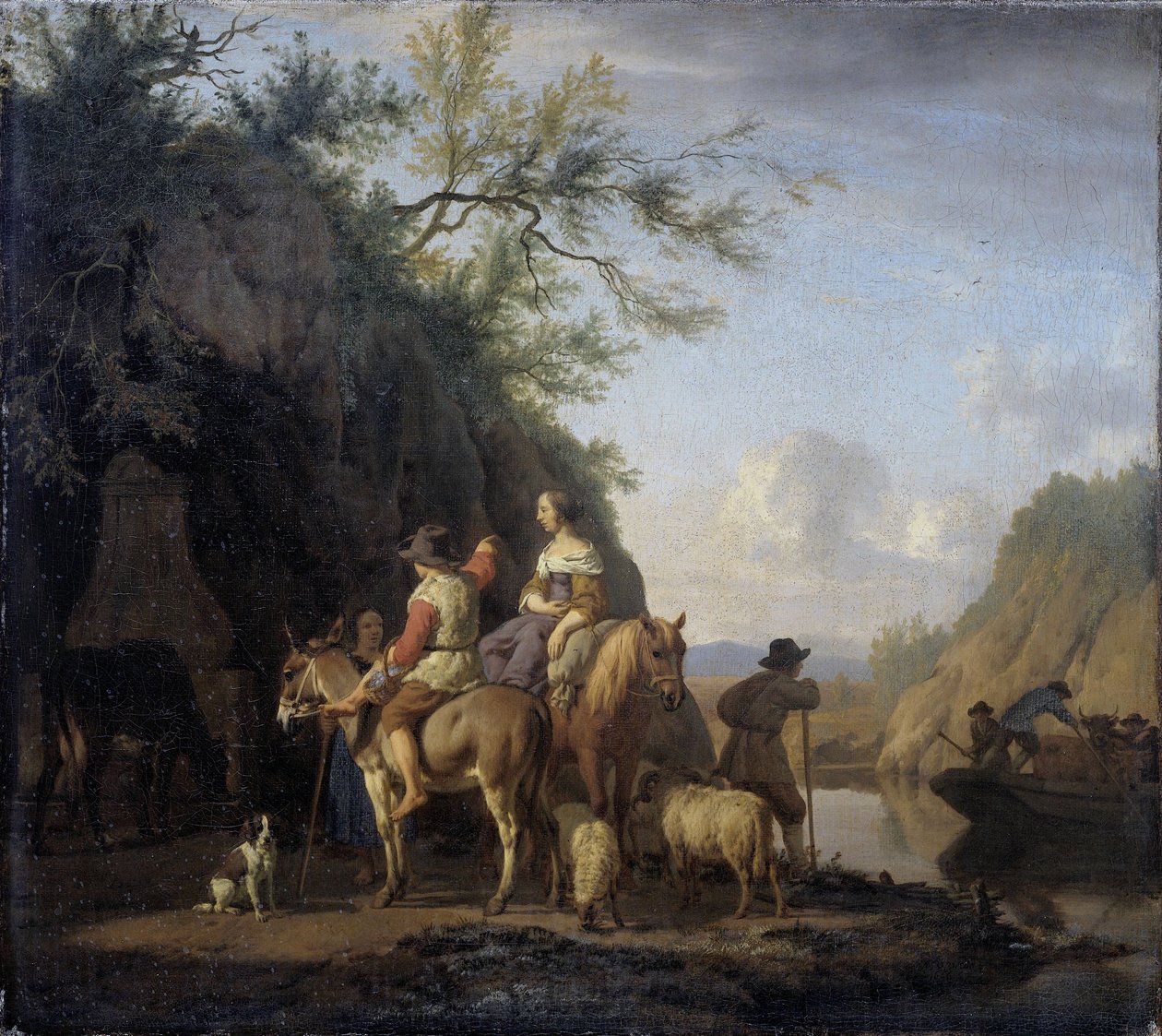Trajekt, 1666 od Adriaen van de Velde