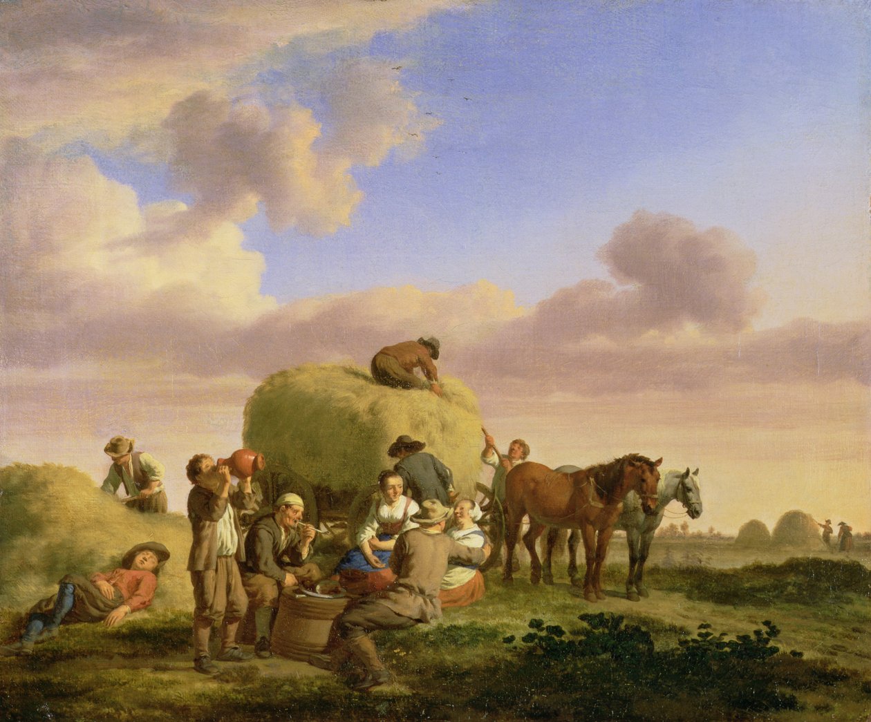 Senoři odpočívající na poli od Adriaen van de Velde