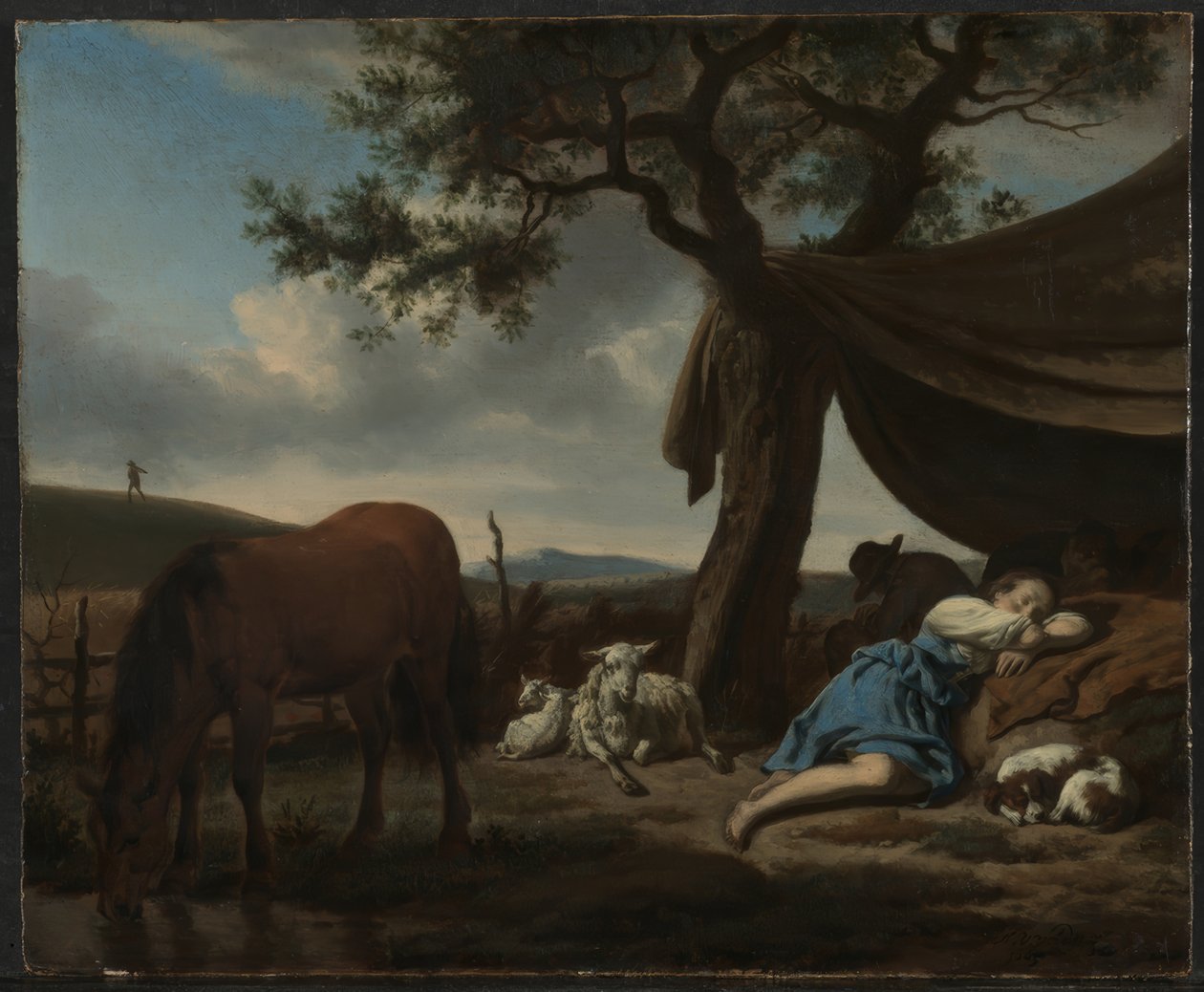 Spící pastýři od Adriaen van de Velde