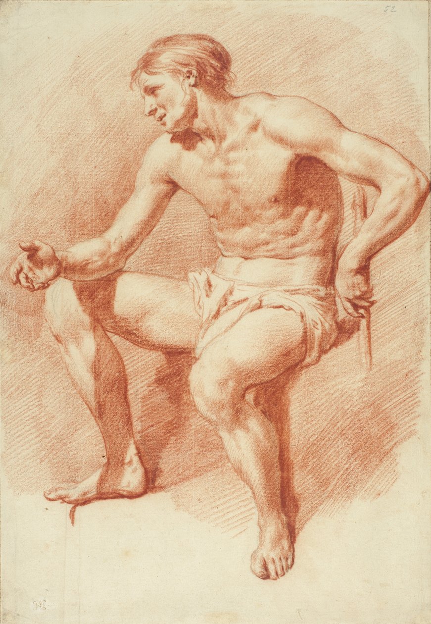 Studie mužského aktu od Adriaen van de Velde