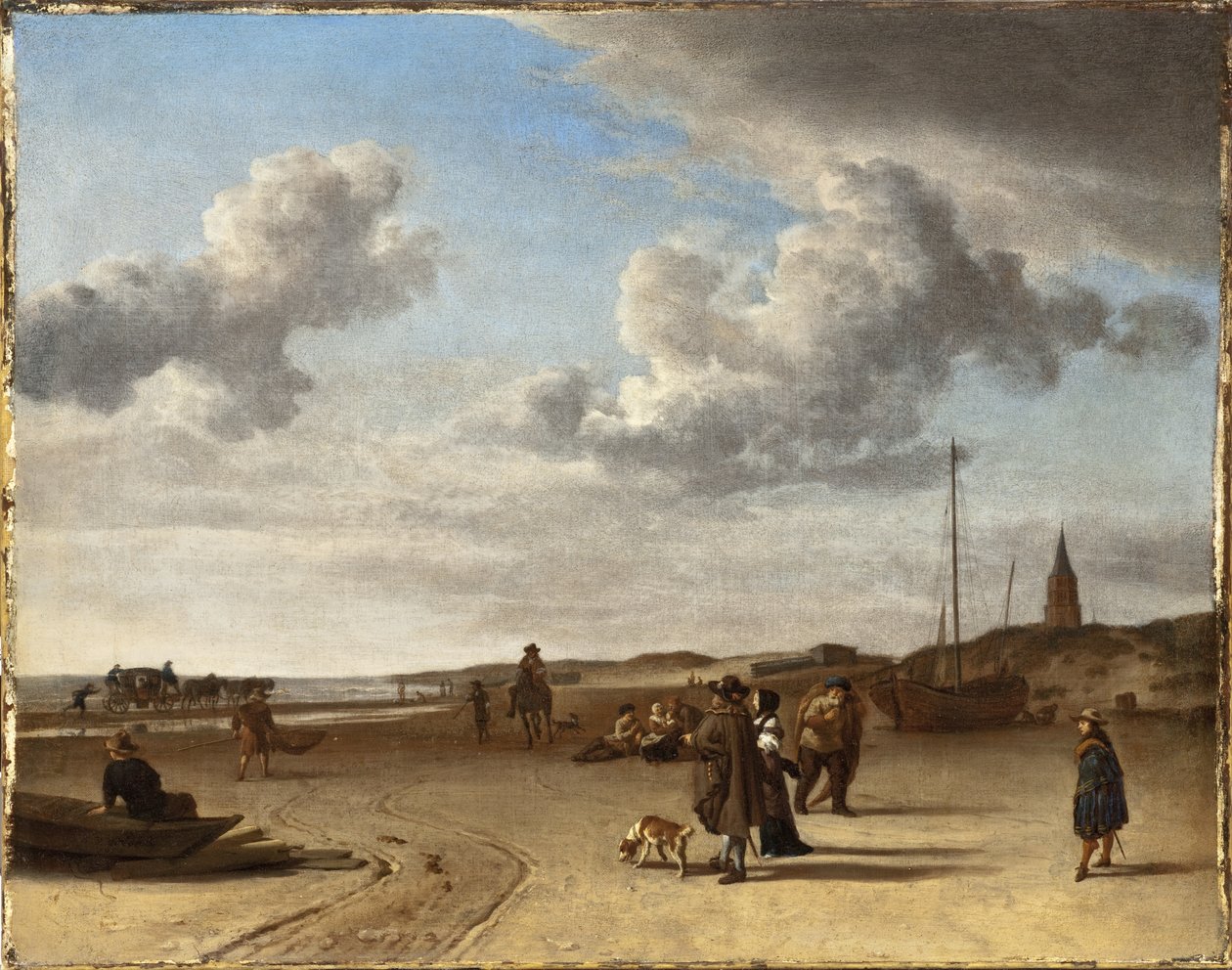 Pláž Scheveningen od Adriaen van de Velde