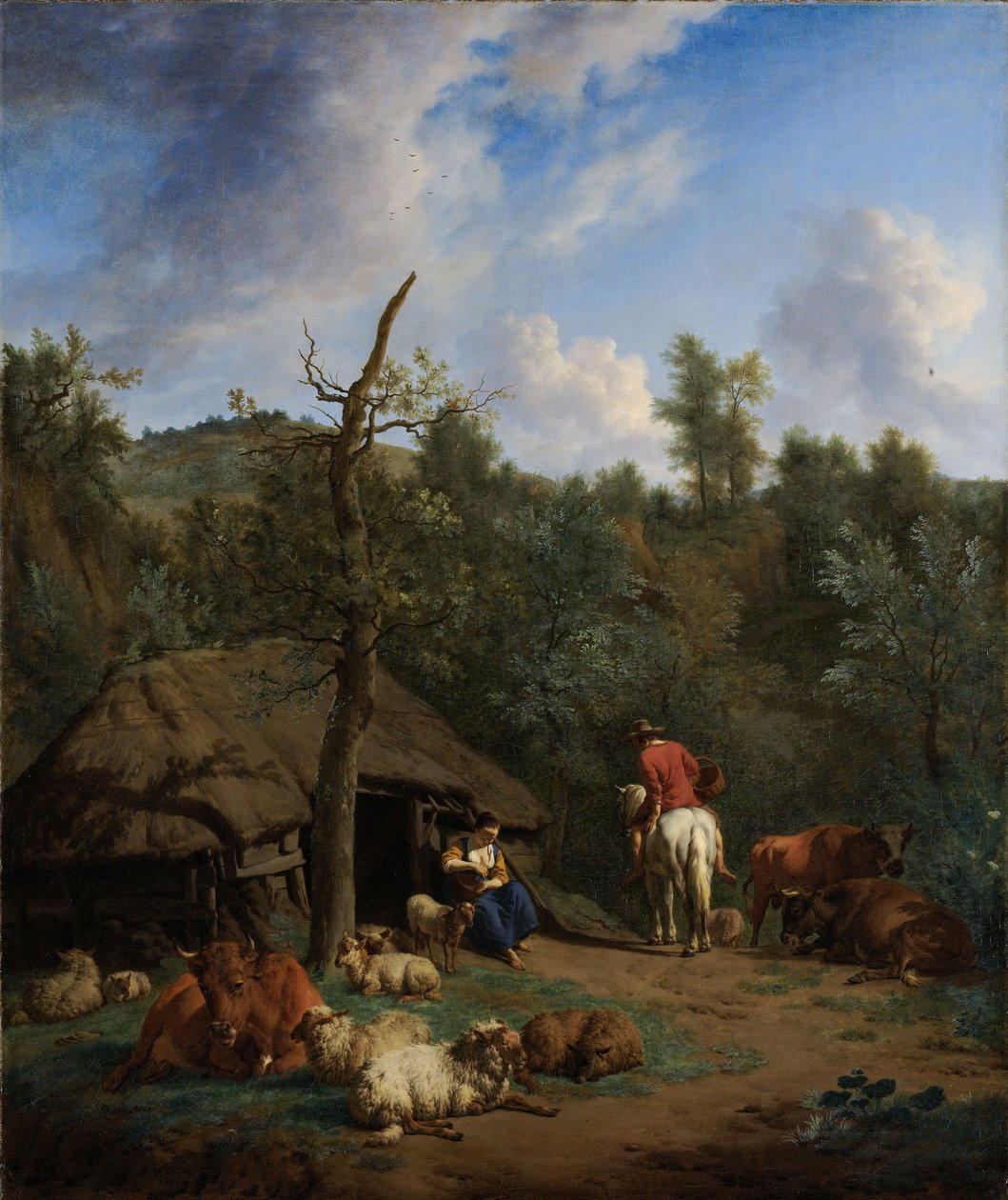 Chata, 1671 od Adriaen van de Velde