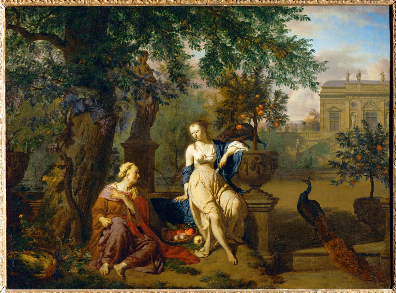Vertumnus a Pomona od Adriaen van de Velde