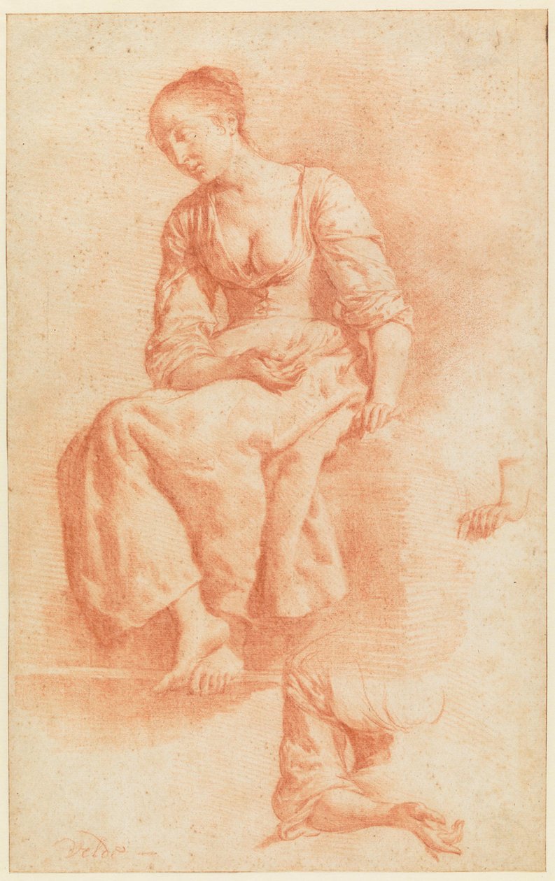 Sedící dívka od Adriaen van de Velde