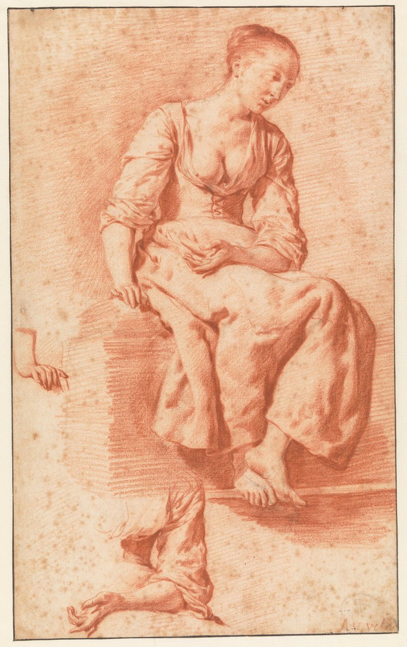 Sedící dívka od Adriaen van de Velde