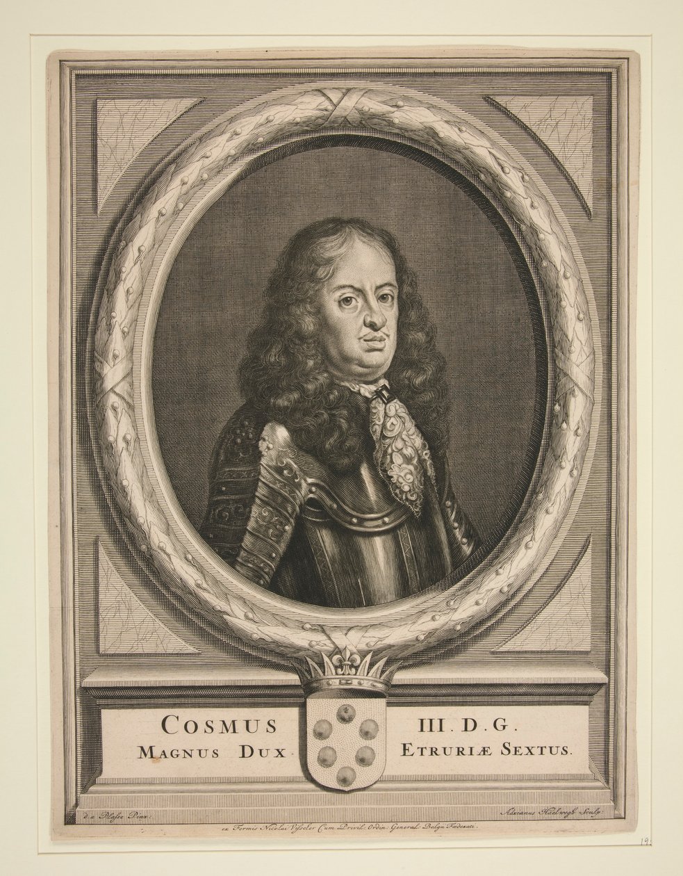 Cosimo III (1 z 31 portrétů) od Adrian Haelwegh