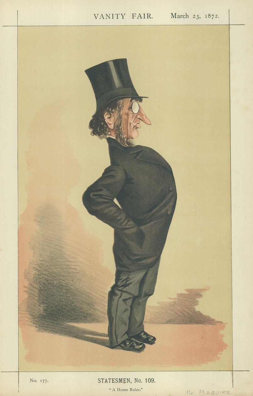 Pan John Francis Maguire (barevná litografie) od Adriano Cecioni