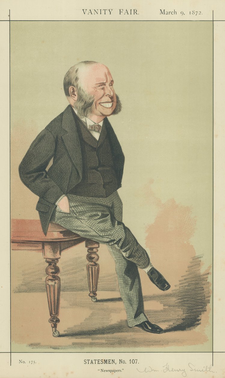 Pan William Henry Smith (barevná litografie) od Adriano Cecioni