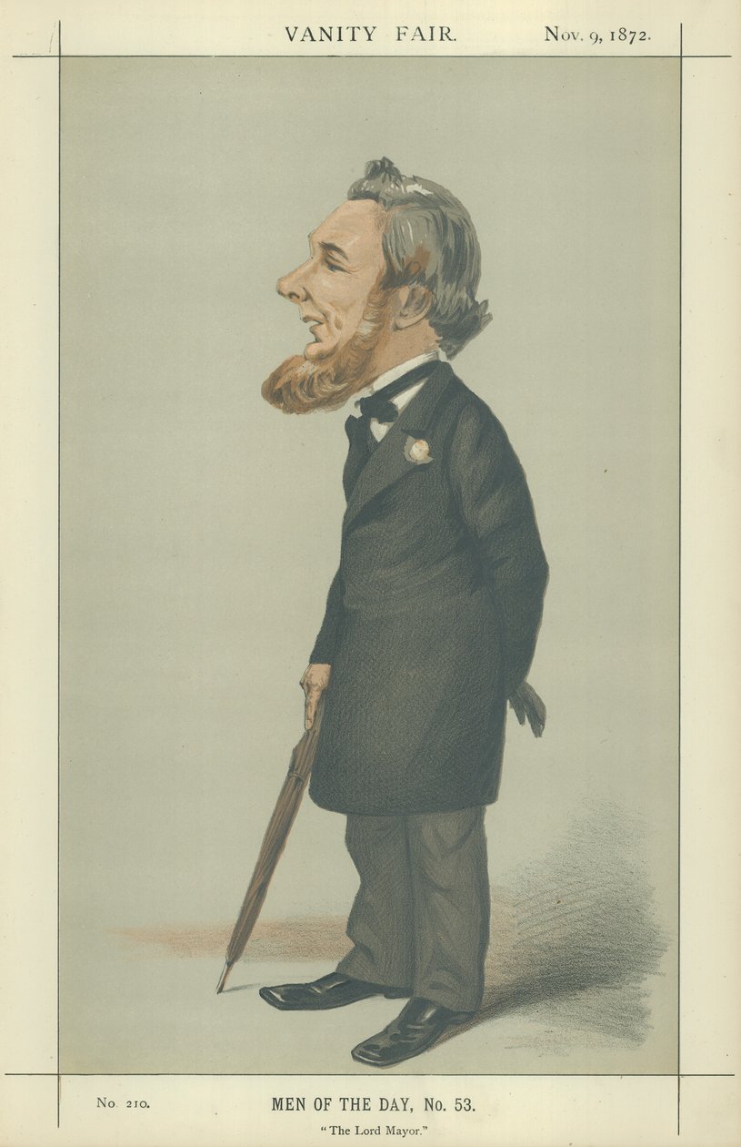 Sir Sydney Hedley Waterlow (barevná litografie) od Adriano Cecioni