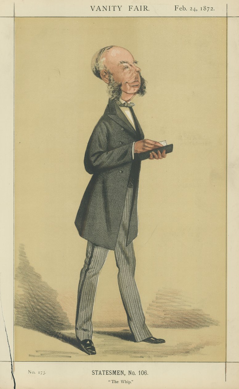 Ctihodný George Glyn (barevná litografie) od Adriano Cecioni