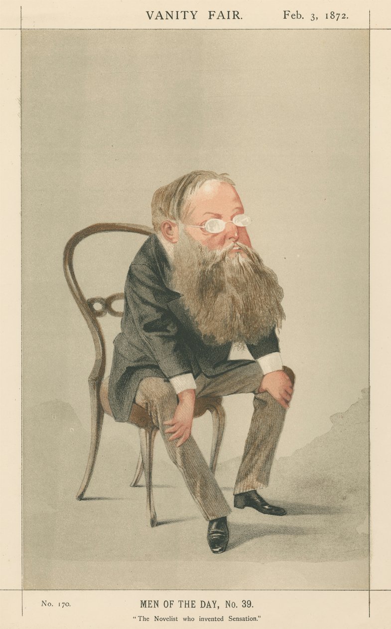 Prozaik, který vynalezl senzaci, Wilkie Collins (seriál Vanity Fair) od Adriano Cecioni