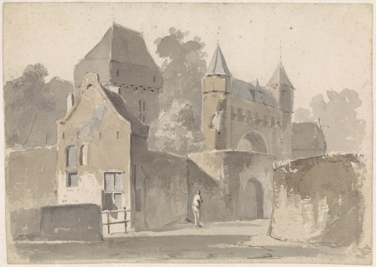 Pohled na městskou bránu od Adrianus Eversen