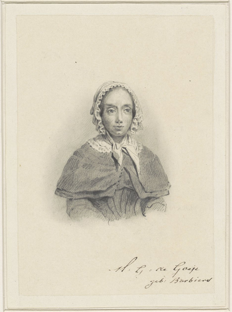 Portrét Marie Geertruidy de Goeje-Barbiers od Adrianus Johannes Ehnle