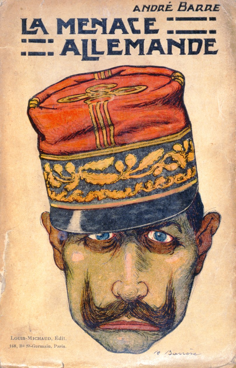 „Německá hrozba“ Kaiser Wilhelm II (1859-1941) kolem roku 1909 od Adrien Barrere