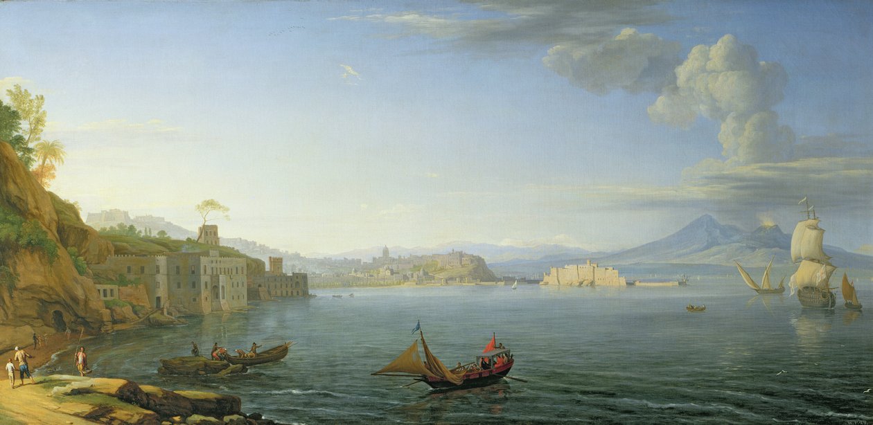 Pohled na Neapol, 1750 od Adrien Manglard