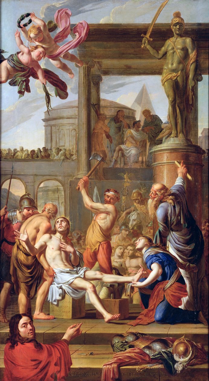 Umučení svatého Adriana, 1659 od Adrien Sacquespee