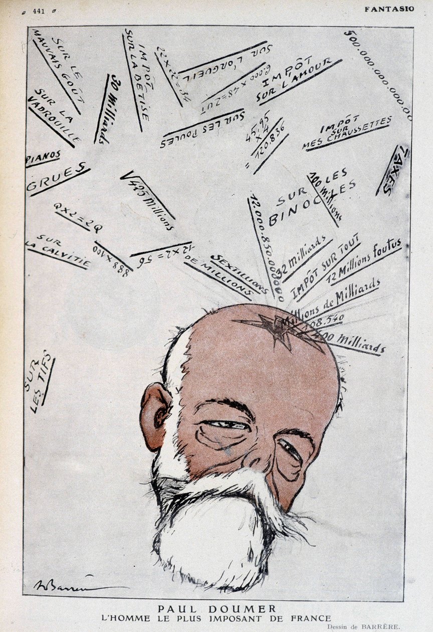 Kreslený film od Paula Doumera – ilustrace Adriena Barrere (1877-1931) ve „“Fantasio““ z 15.5.1921 od Adrien Barrere