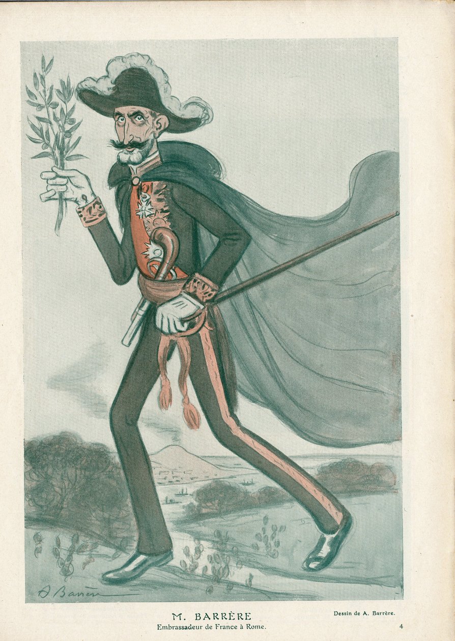 Fantasio - Ilustrace A Barrere (1874-1931): Itálie, Diplomacie, Řím - Barrere Camille, Diplomats od Adrien Barrere