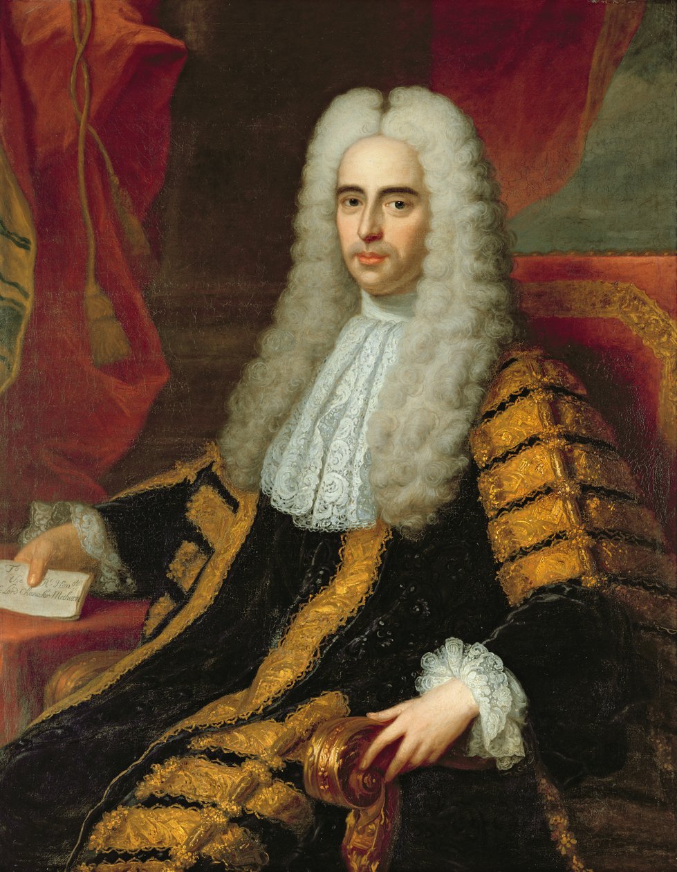 Portrét Rt Hon Johna Methuena jako lorda kancléře Irska od Adrien Carpentiers