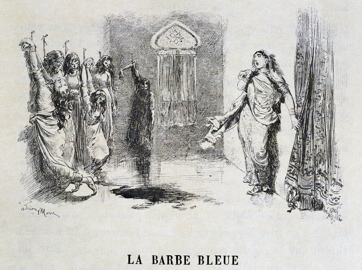 Beard Bleue – v “Les Tales de Fées”” od Charlese Perraulta, ilustrace Adrien Marie od Adrien Emmanuel Marie