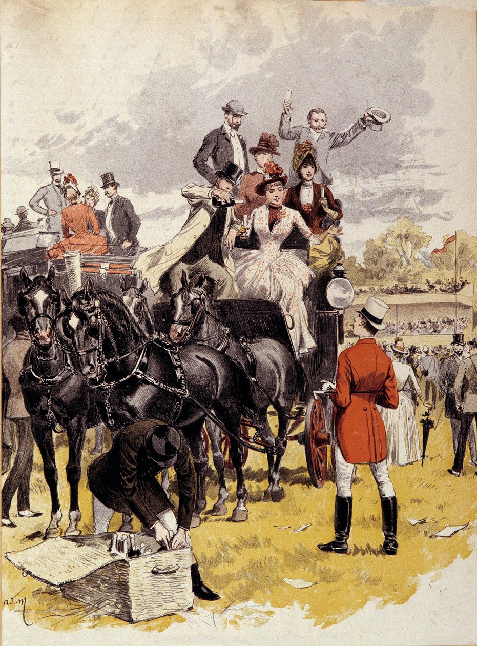 Kurz kříže od Bernyho Kresba Adriena Marie (1848-1891) Paříž 19. století, dekorativní umění od Adrien Emmanuel Marie