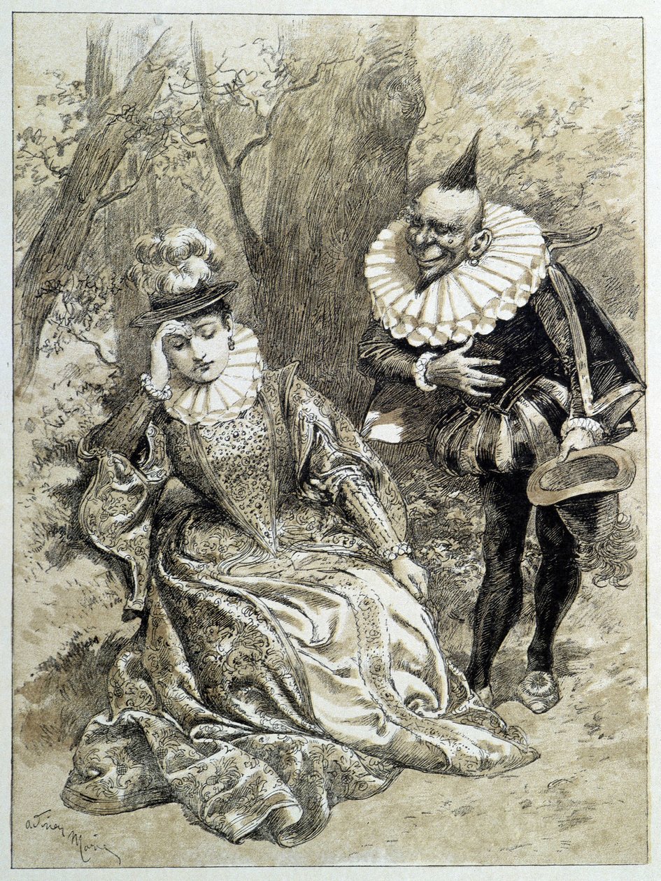 Riquet à la Houppe - v “”Pohádkách”” od Charlese Perraulta, ilustrace Adrien Marie od Adrien Emmanuel Marie