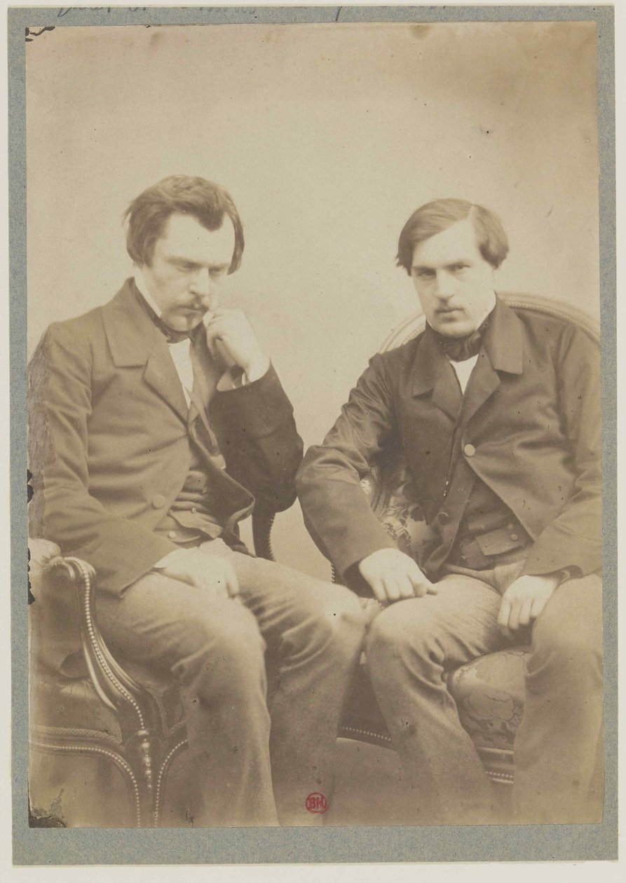 Bratři Goncourtovi Bratři Goncourtové, cca 1855. od Adrien Tournachon