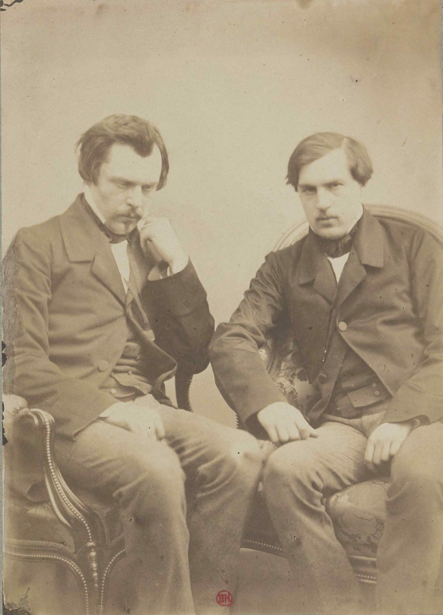 Bratři Goncourtovi Bratři Goncourtové, cca 1855. od Adrien Tournachon