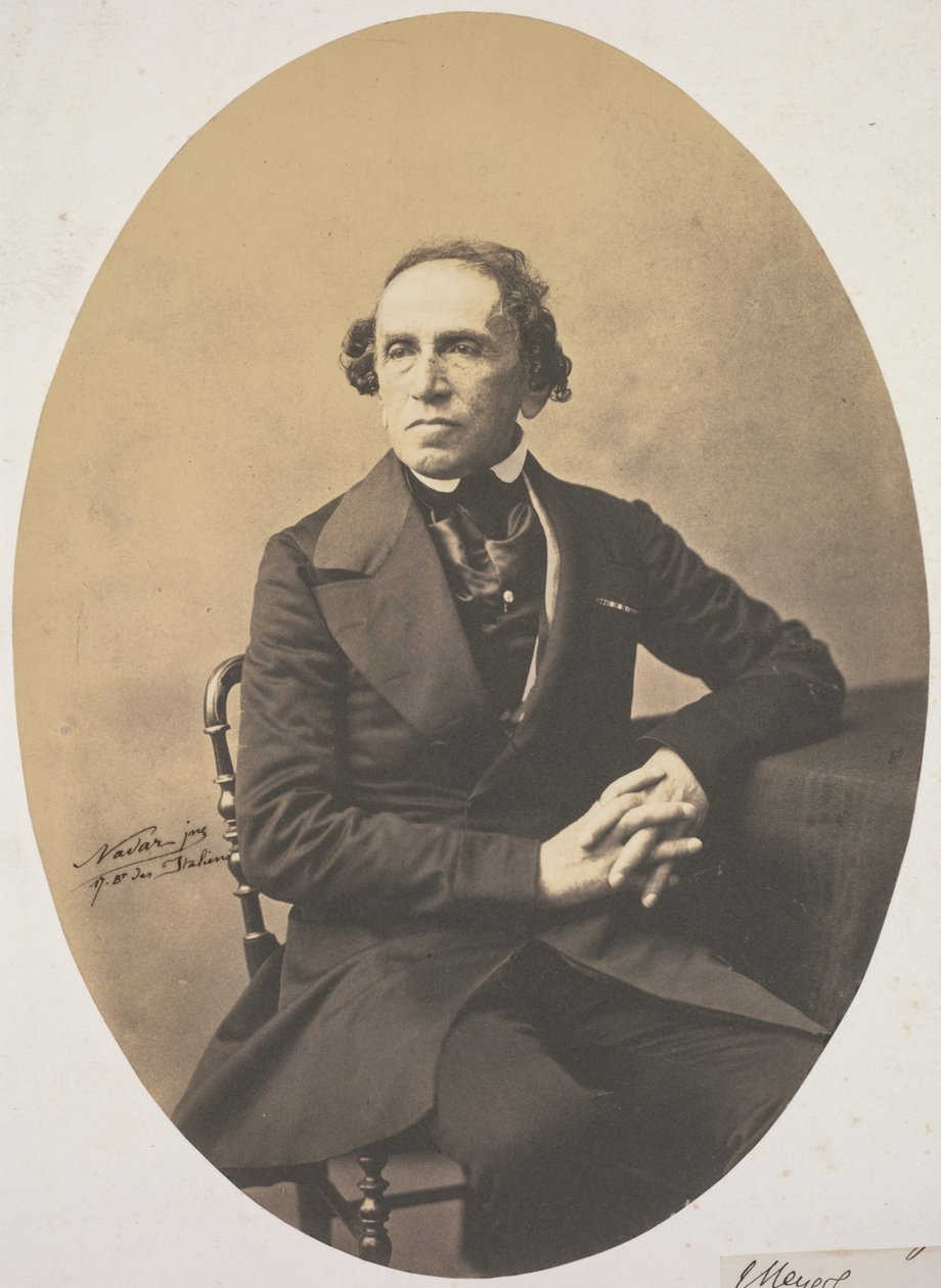 Portrét Giacoma Meyerbeera 1791-1864, 1857. od Adrien Tournachon