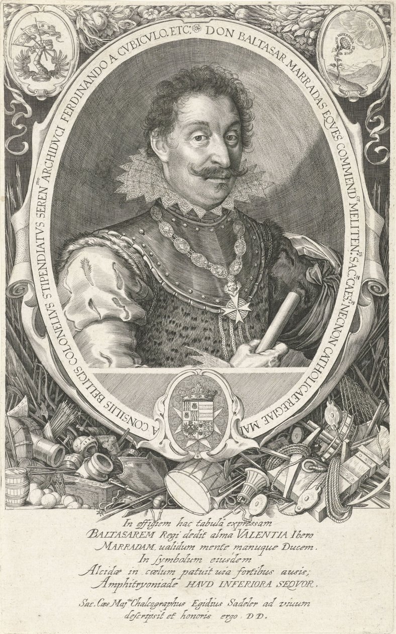 Portrét Baltasar Marradas od Aegidius Sadeler or Saedeler