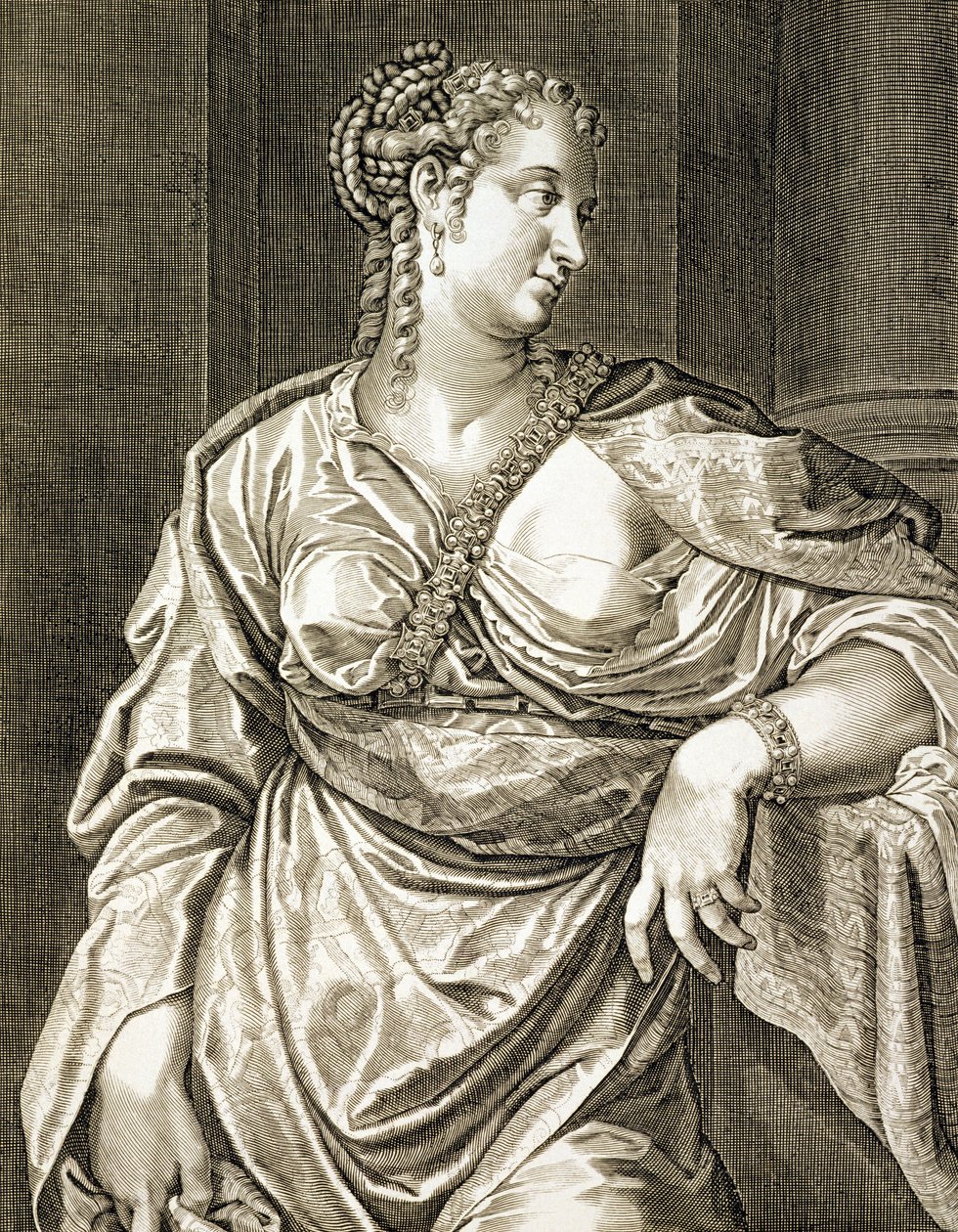 Agrippina manželka Tiberia od Aegidius Sadeler or Saedeler