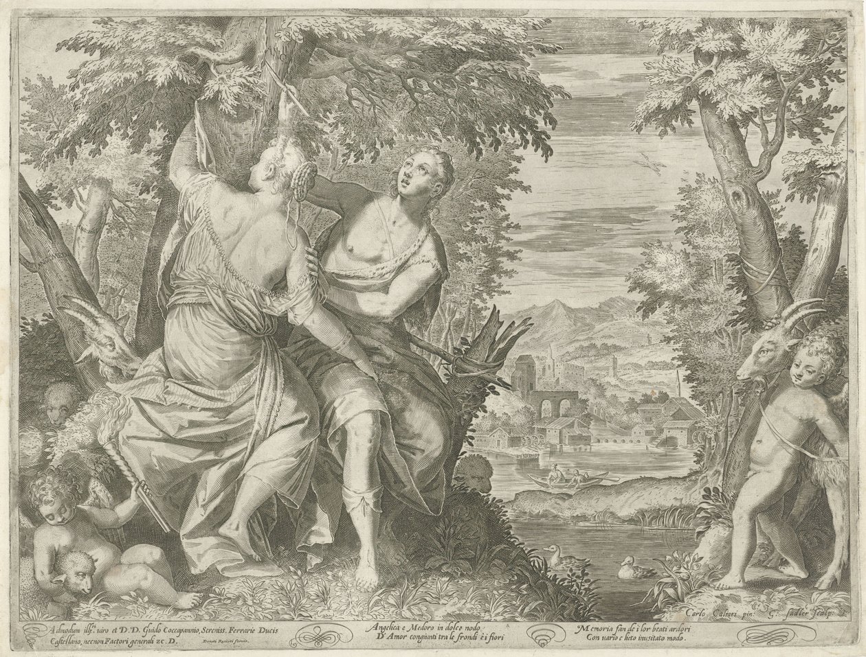 Angelika v Medoru od Egidius  Sadeler (II)