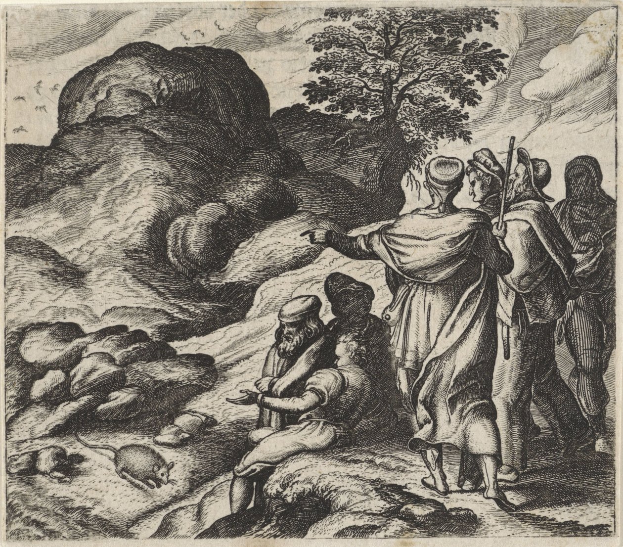 Pohádka o hoře Barring od Egidius  Sadeler (II)