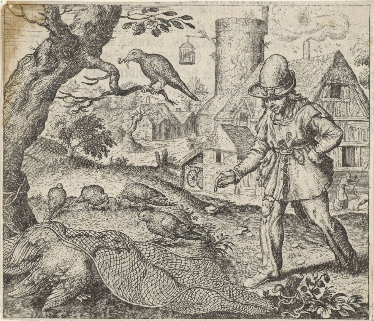 Pohádka o Harrierovi a kukačce od Egidius  Sadeler (II)