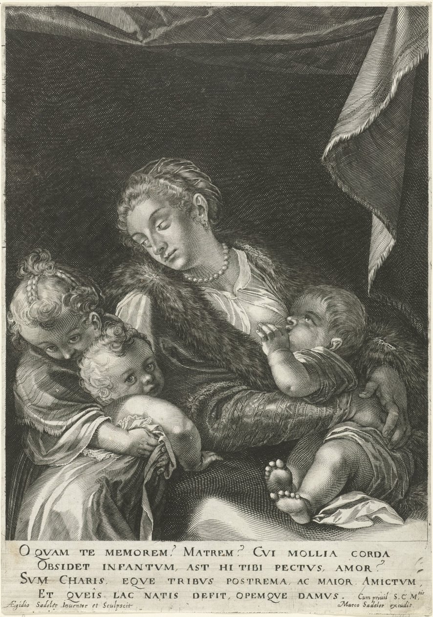Láska / Caritas od Egidius  Sadeler (II)