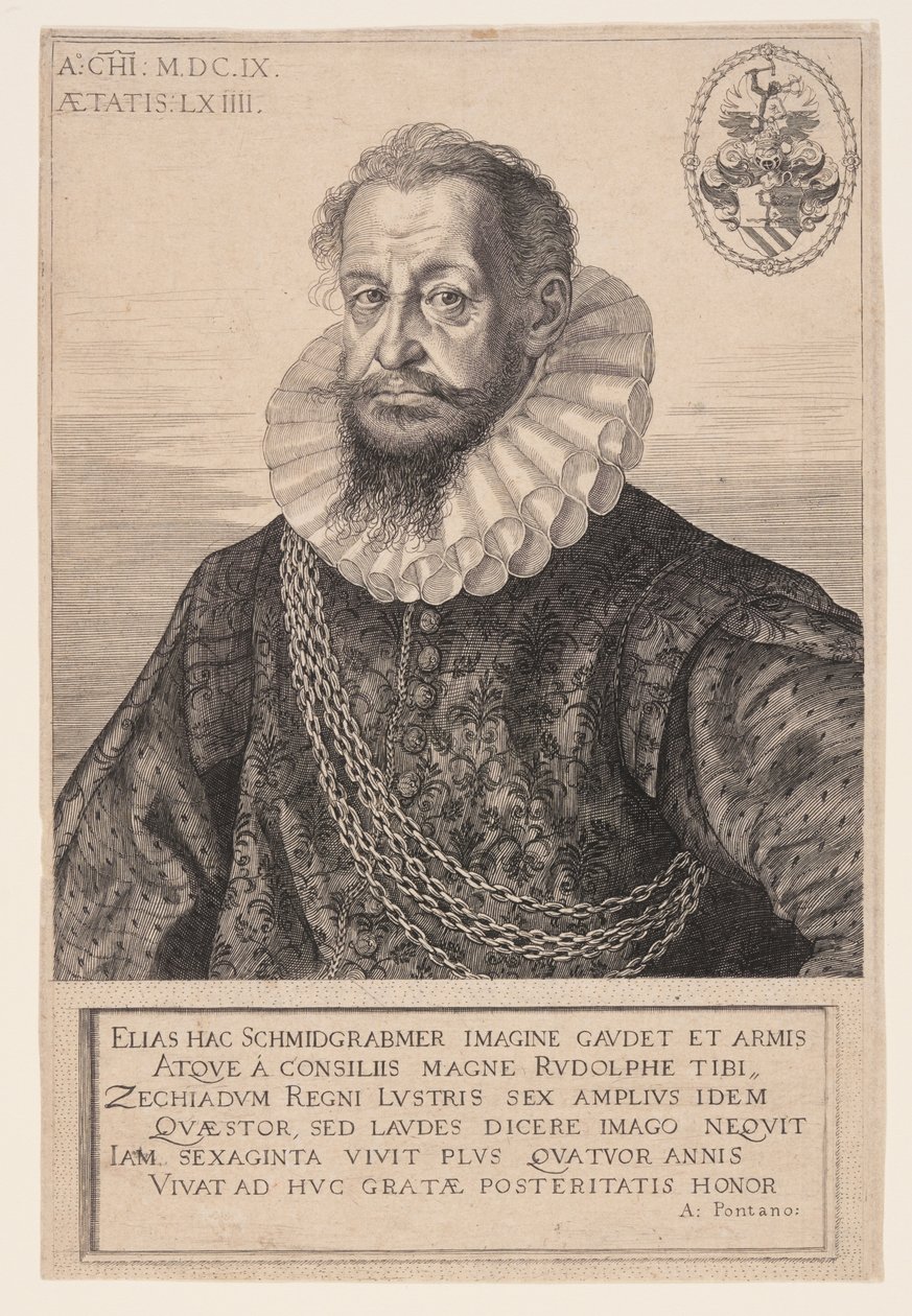 Elias Schmidgrabner, radní pro finance od Aegidius Sadeler II