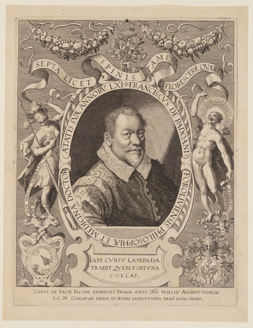 Franciscus de Padoanis Foroliviensis (František z Forli) od Aegidius Sadeler II