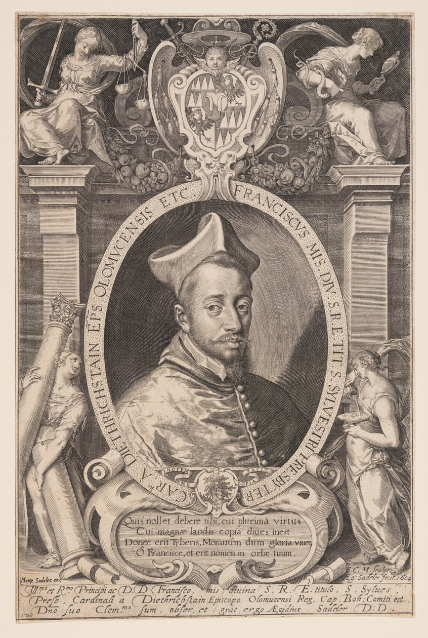 Franz von Dietrichstein, biskup z Olmützu od Aegidius Sadeler II