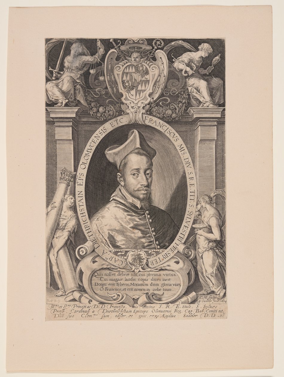 Franz von Dietrichstein, biskup z Olmützu od Aegidius Sadeler II